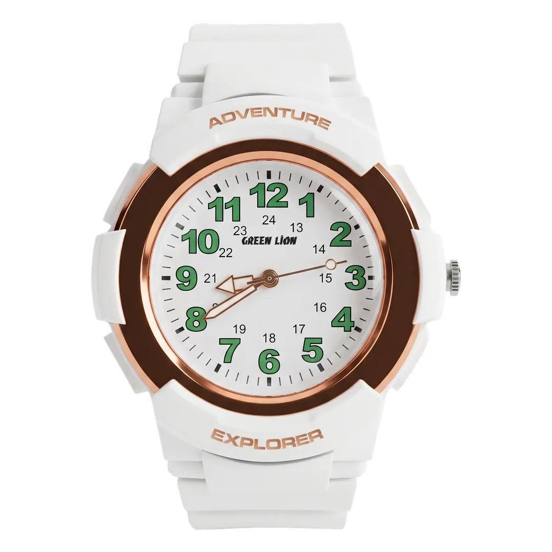 Green Lion EXPLORER Kids Analog Watch - White