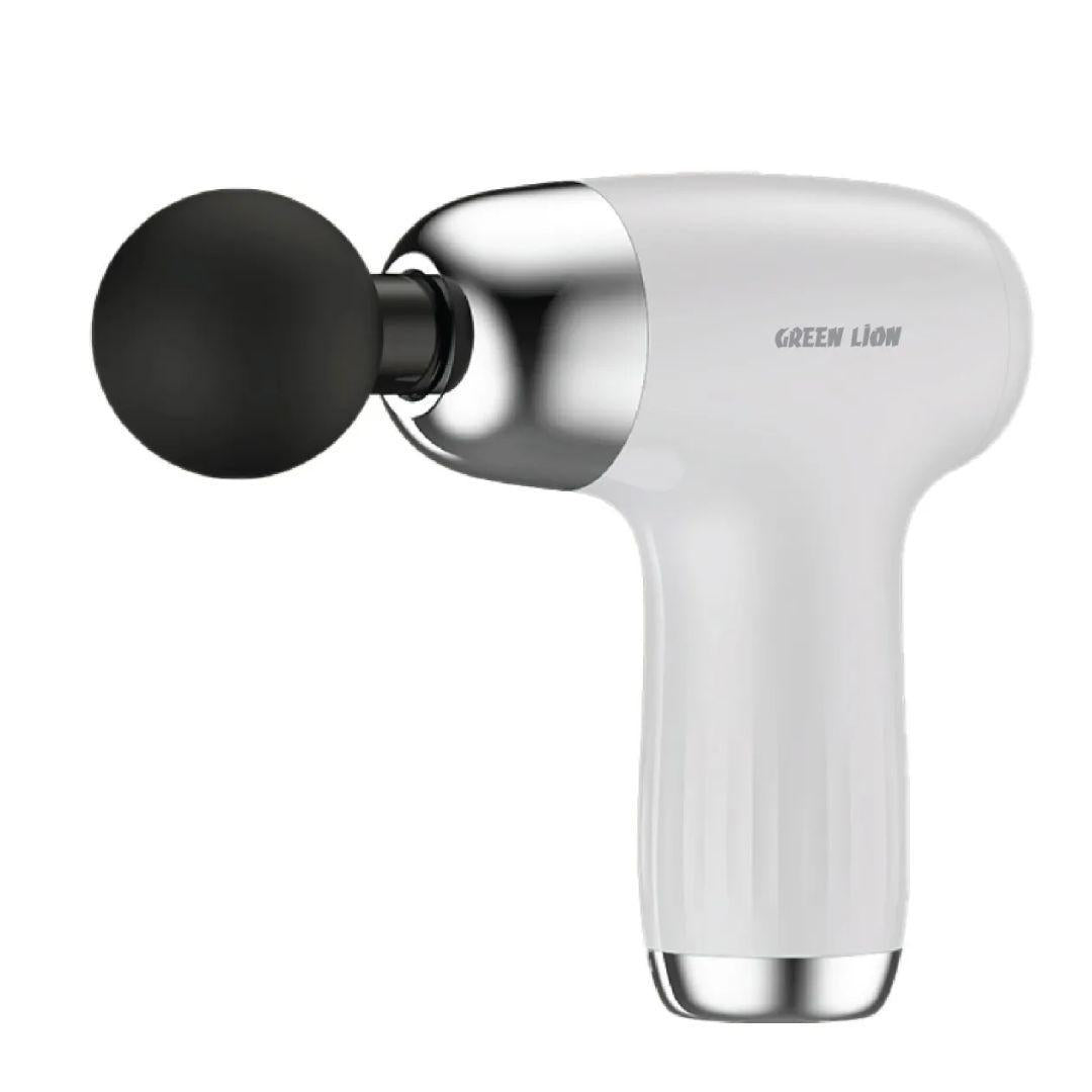 Green Lion Mini Massage Gun 6 Speed Levels - White