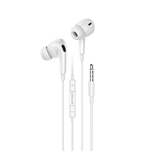 Green Lion GL-Stereo Pro Wire Control With Microphone - White