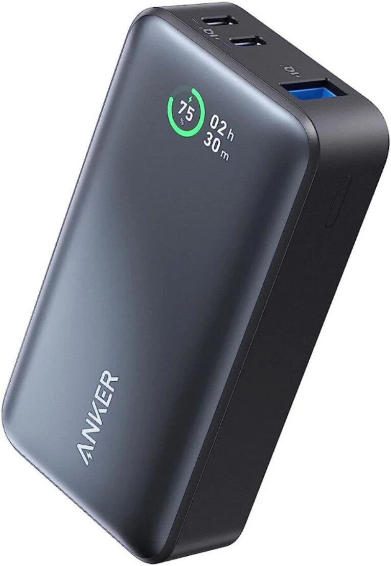 باور بانك Anker 533 بسعة 10000 مللي أمبير وقوة 30 واط - أسود - A1256H11