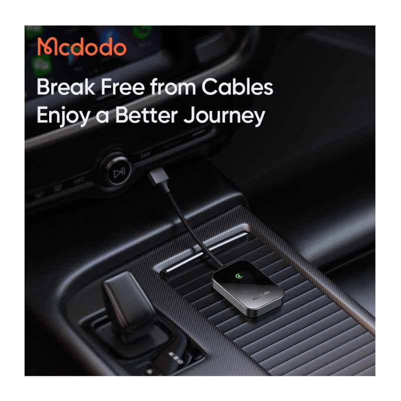 Mcdodo CA-7210 Wired-to-Wireless Apple CarPlay Adapter, Black, original view 6