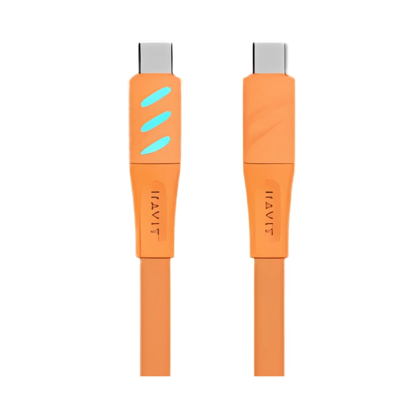 Havit CB6254 USB-C to USB-C PD 60W Cable, 1m, Orange