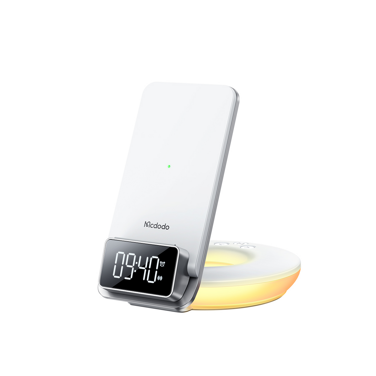 Mcdodo CH-1610 15W 4-in-1 Wireless Charger with Phone Stand, Alarm Clock and Night Light - view 1