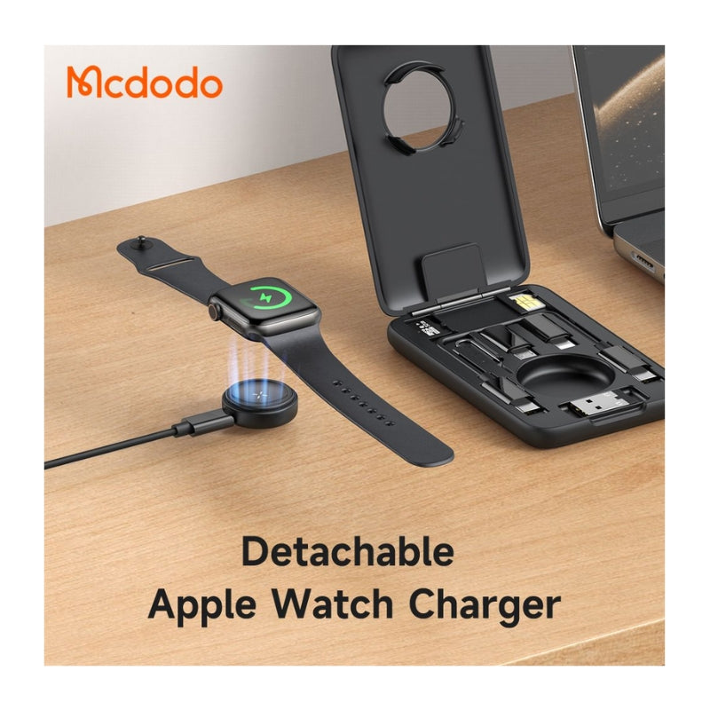 Mcdodo CH-2440 Multifunction Accessory Case with Apple Watch Charger, Black, original view 7