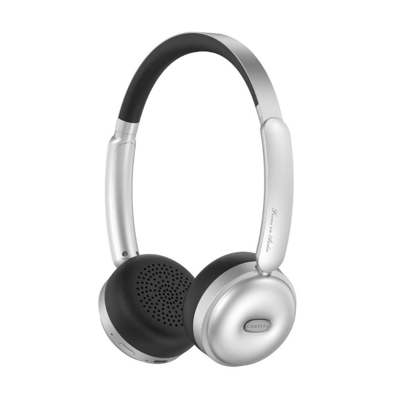 Havit H616BT Retro Wireless Headphones, Silver, original view 2