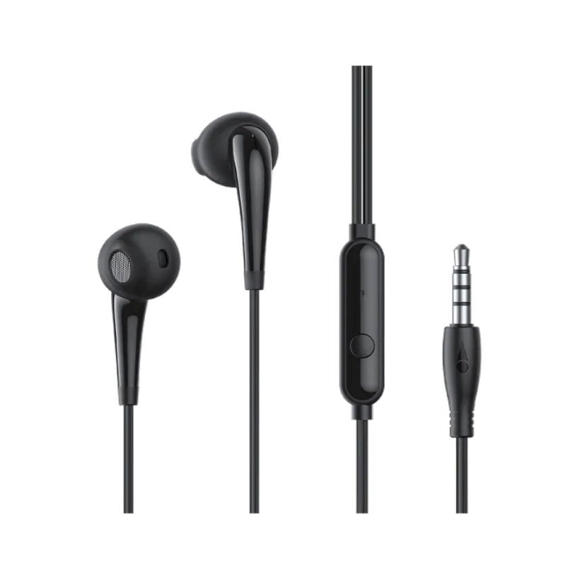 Oraimo Halo 2S OEP-E21P 3.5 mm Wired Earphones with Microphone, Black, original view 1