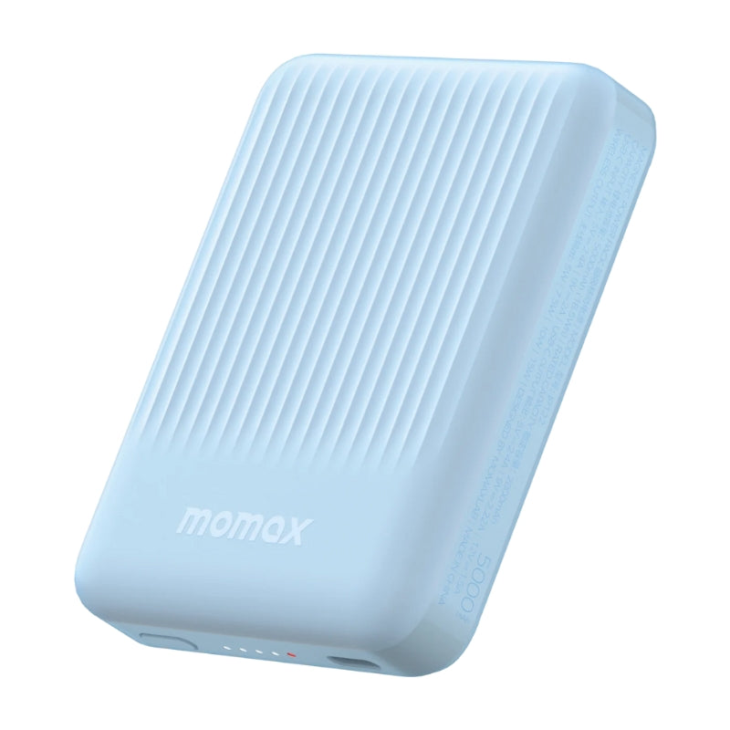 Momax Q.Mag Minimal IP122B 5000 mAh Magnetic Power Bank, Blue - Blue