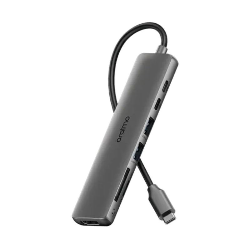 Oraimo PowerTrans OUH-511 7-in-1 USB-C Hub, Chrome, original view 1