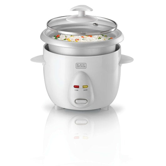 BLACK+DECKER RC650-B5 official view with lid open and rice