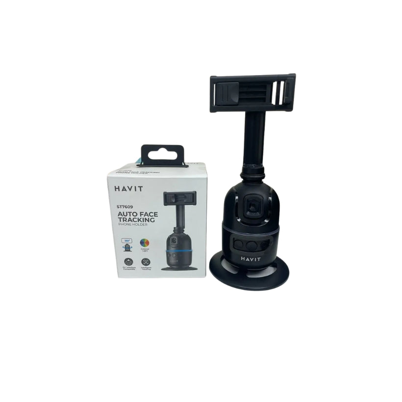 Havit ST7609 Auto Face-Tracking Phone Holder with 360° Rotation – Black - view 2