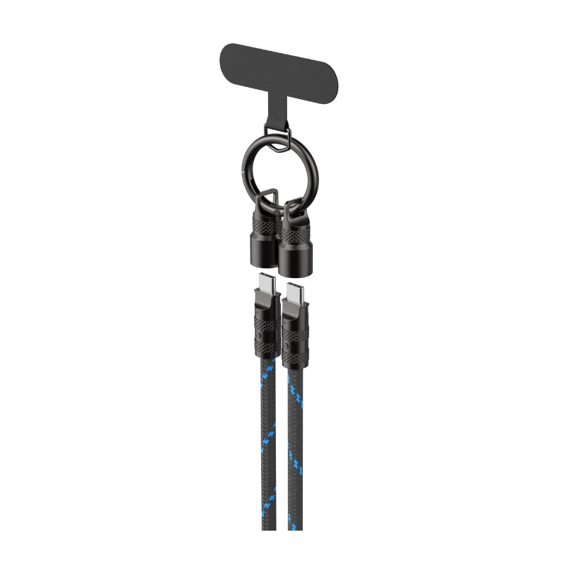 Havit CB6340 USB-C to USB-C Lanyard Cable, 60W, 1.2m, Black