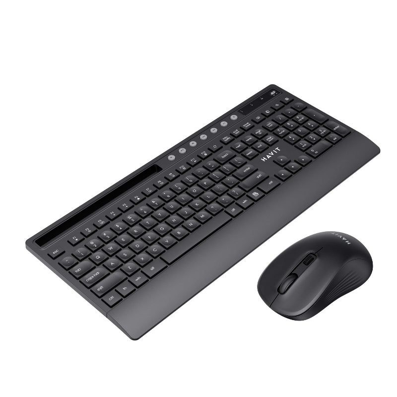 Havit KB242GCM Wireless Keyboard & Mouse Combo, Black/Grey
