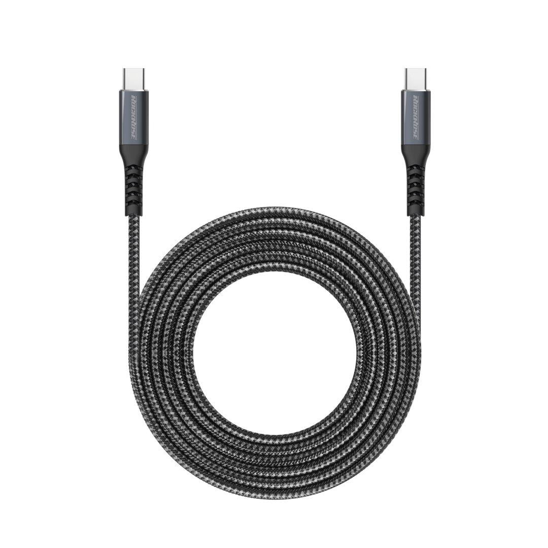 RockRose Powerline CC1 / CC2 USB-C to USB-C Cable, 60W 2 متر