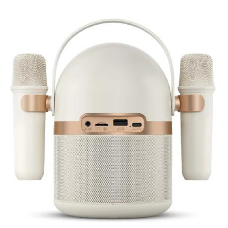 Philips TAS2509WT/00 Karaoke Speaker with Two Wireless Microphones, White