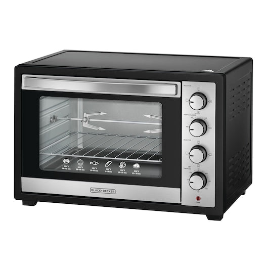 Black+Decker TRO50RDG-B5 فرن كهربائي 50 لتر مع شواية
