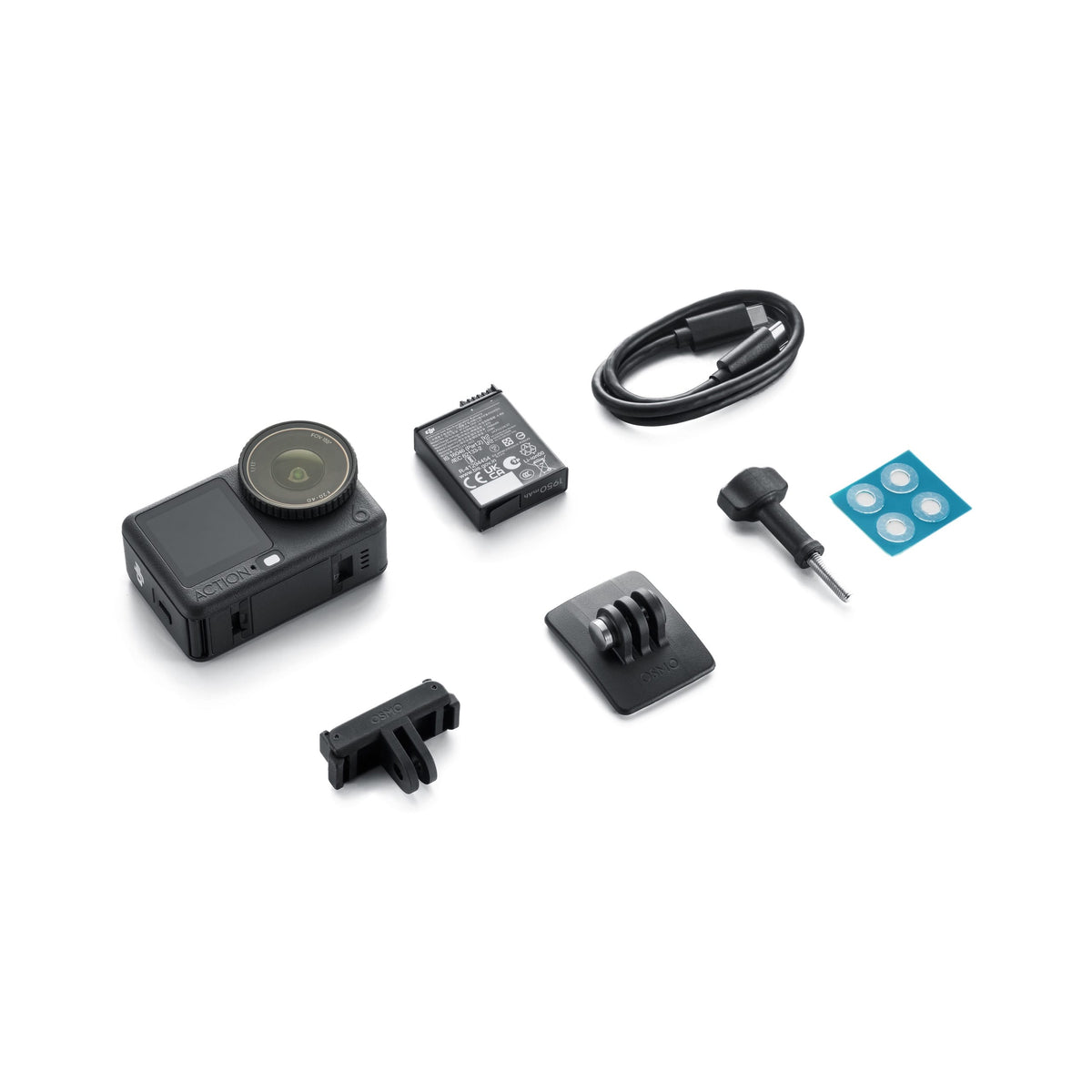 DJI Osmo Action 6 الكاميرا وملحقات الباقة القياسية