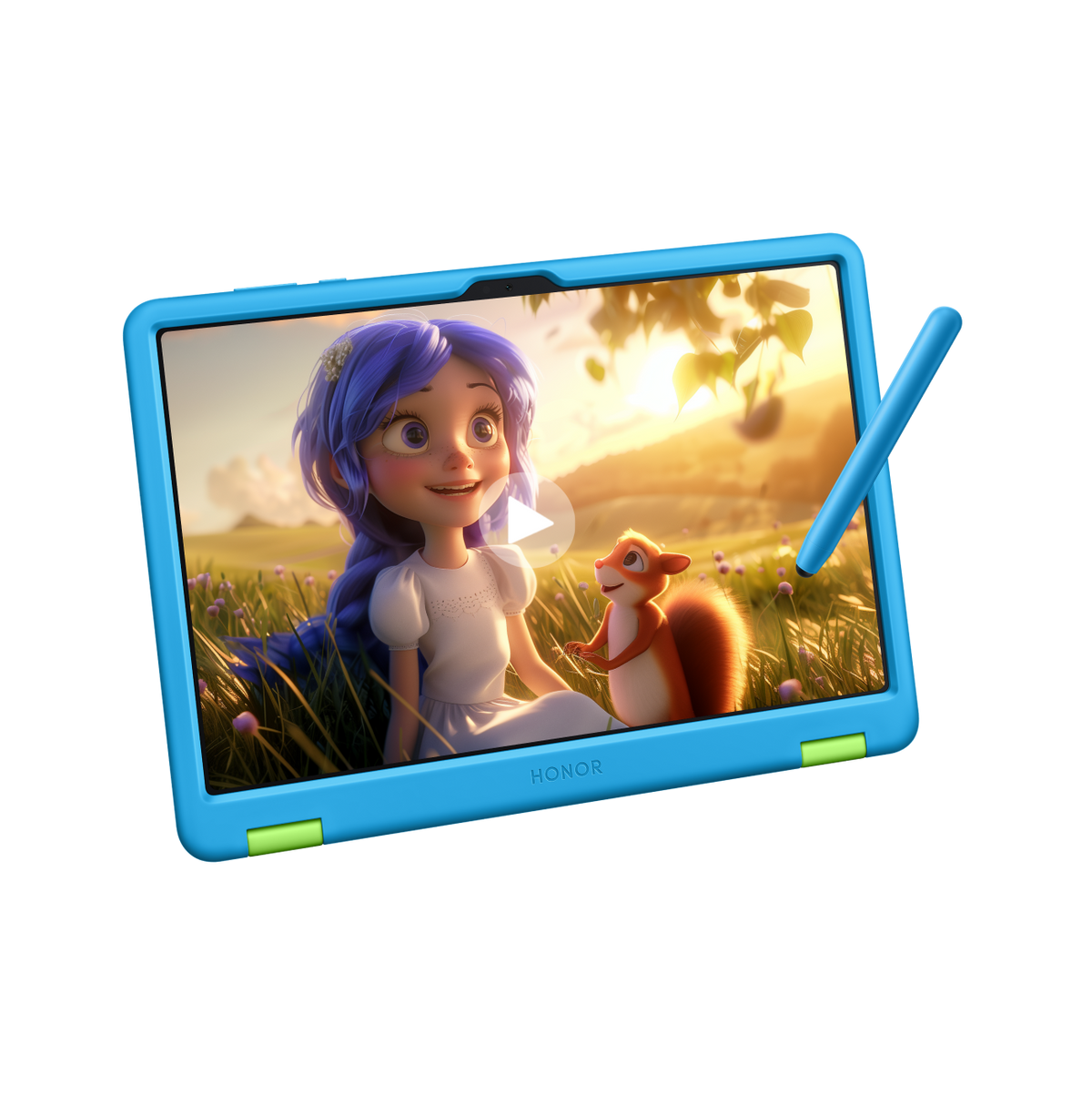 HONOR Pad X8a Kids Edition Sky Blue cover with stylus