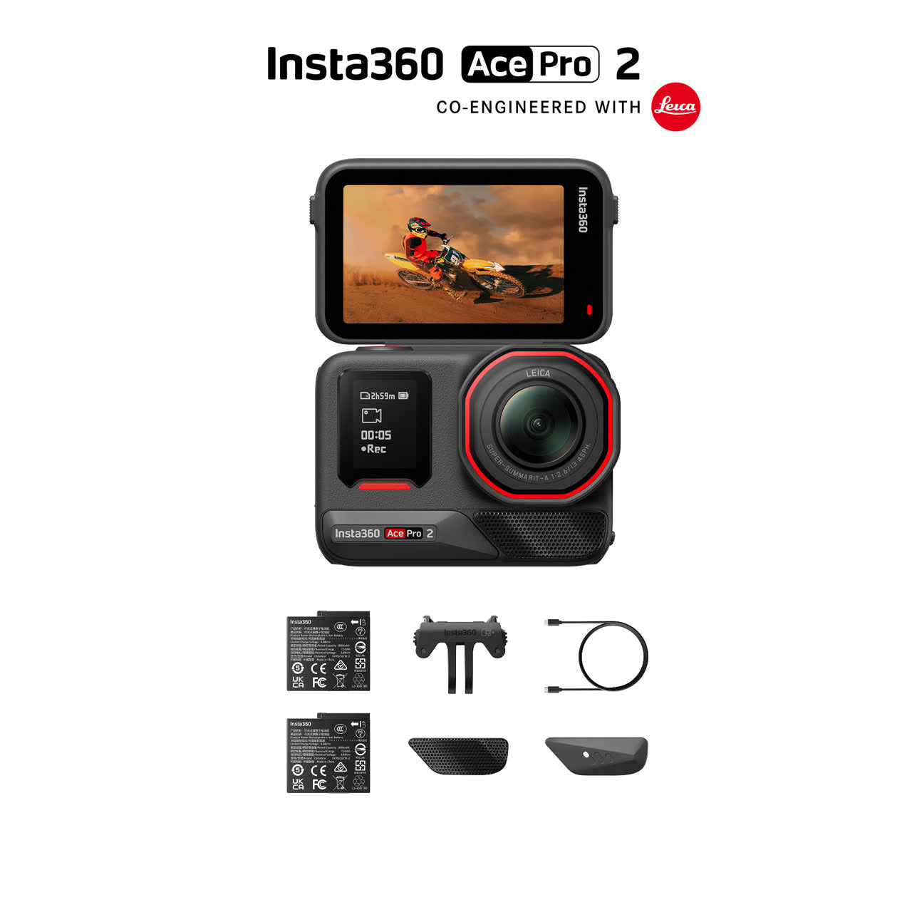 Insta360 Ace Pro 2 كاميرا أكشن 8K بعدسة Leica - صورة رسمية
