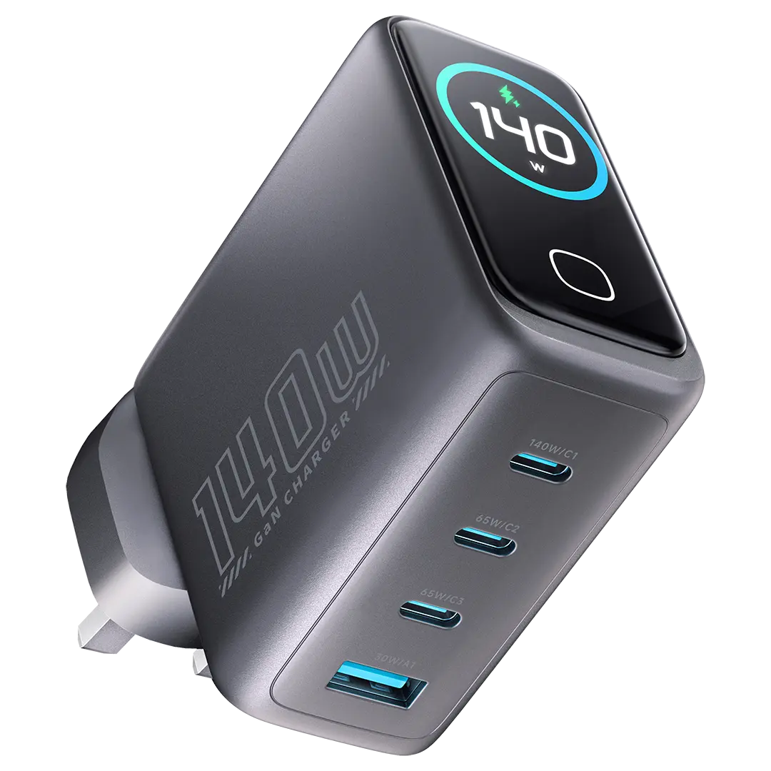 Powerology Voltflow GaN Wall Charger PD 140W Black