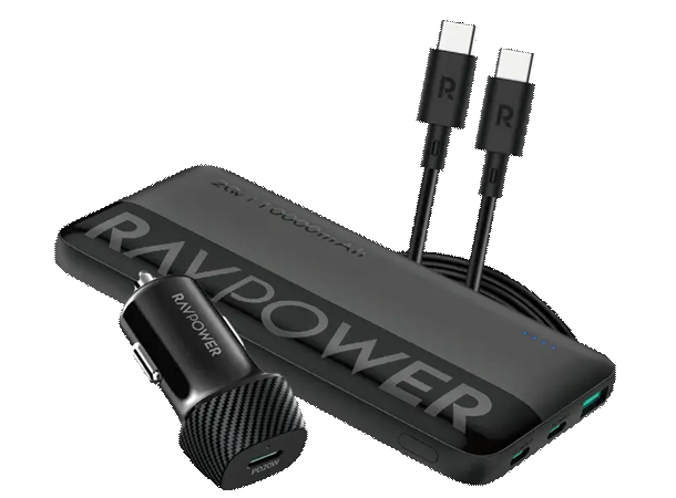 كومبو شحن سيارة RAVPower RP-VC1014 ثلاثة في واحد
