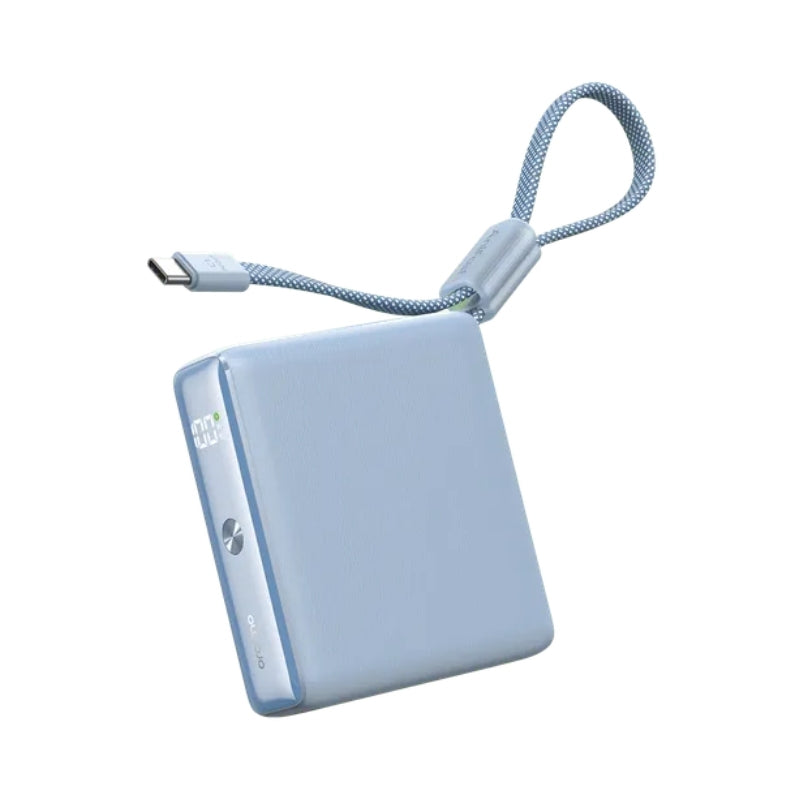باوربانك Oraimo OPB-7103C، 10000mAh مع كابل USB-C مدمج | Oraimo OPB-7103C 10000mAh Power Bank with Built-in USB-C Cable — أزرق / Blue