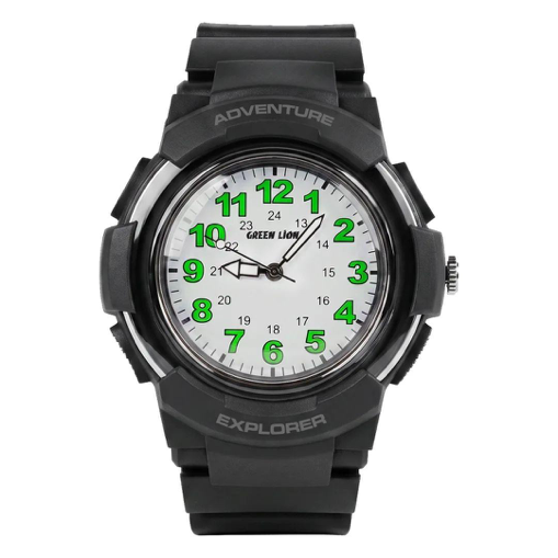 Green Lion EXPLORER Kids Analog Watch - Black