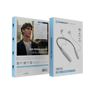 Powerology Wireless Neckband Earphones - White