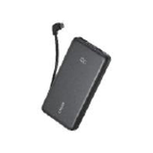 شاحن طوارئ Anker Zolo بقدرة 10000 ملي امبير بقوة 22.5 واط مع كيبل USB-C مدمج - اسود
