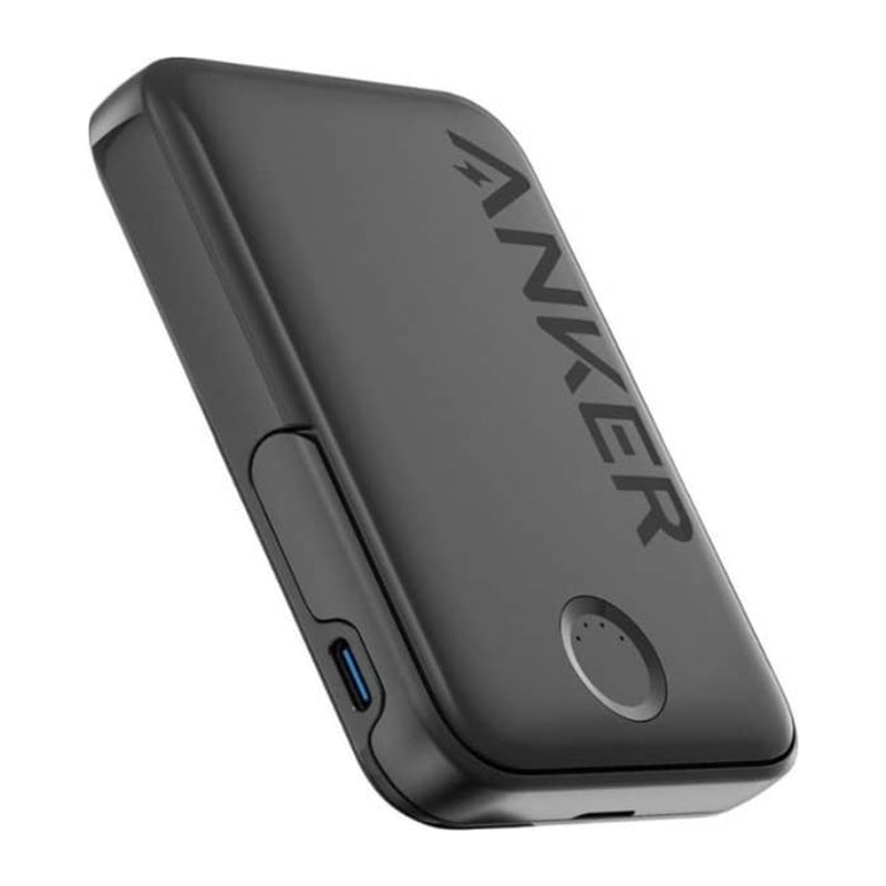 Anker 322 MagGo A1618 5000 mAh Power Bank with Stand, Black - Black