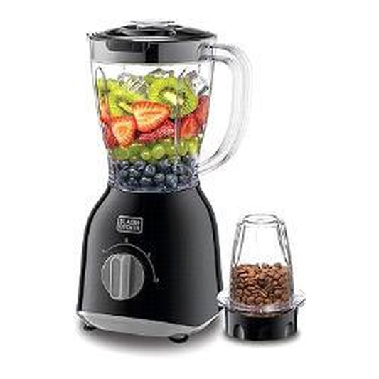 Black+Decker BX365PR-B5 خلاط كهربائي مع مطحنة 400 واط