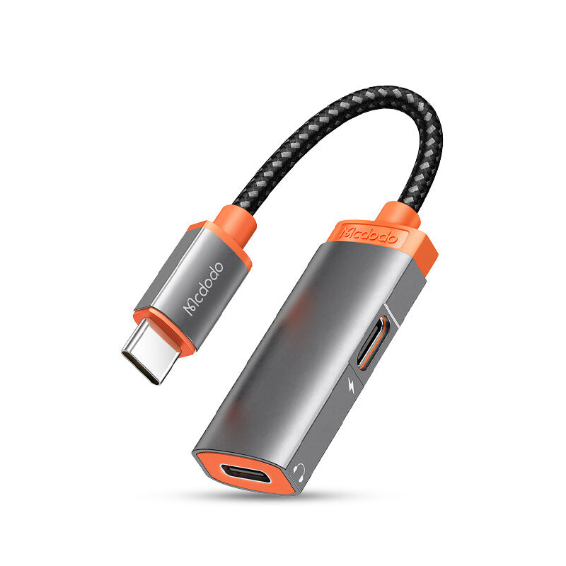 Mcdodo CA-0520 Dual USB-C Audio & PD Charging Adapter, 60 W