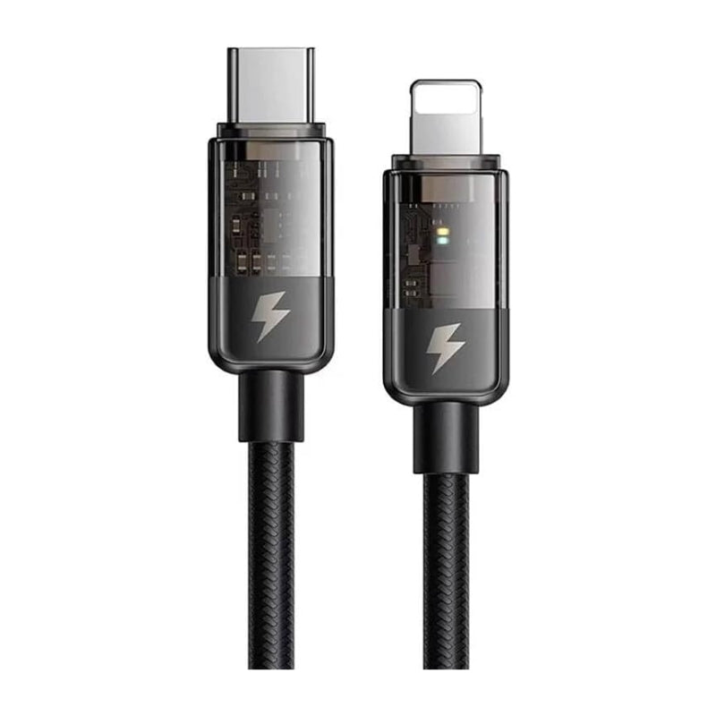 Mcdodo CA-316 USB-C to Lightning 36W Transparent Auto Power-Off Cable