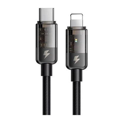 Mcdodo CA-316 USB-C to Lightning 36W Transparent Auto Power-Off Cable