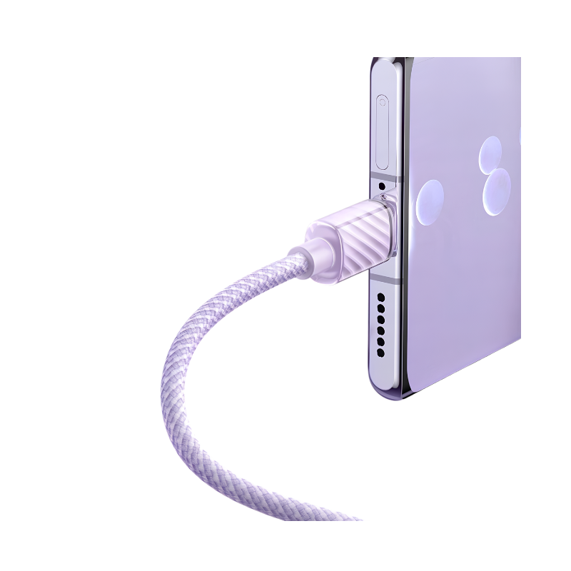 Mcdodo Crystal CA-3672 USB-C to USB-C Cable, 100 W, 1.2 m, Purple, original view 2