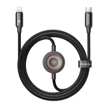 Mcdodo CA-5680 USB-C to Lightning Cable & Apple Watch Charger, 1.5 m