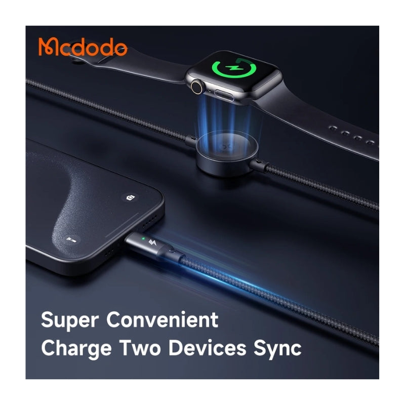 Mcdodo CA-5680 USB-C to Lightning Cable & Apple Watch Charger, 1.5 m