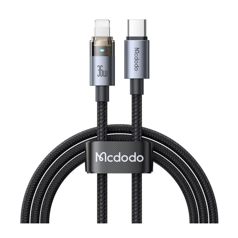 Mcdodo CA-6940 USB-C to Lightning Lighted Cable, 36W, 1.2 m
