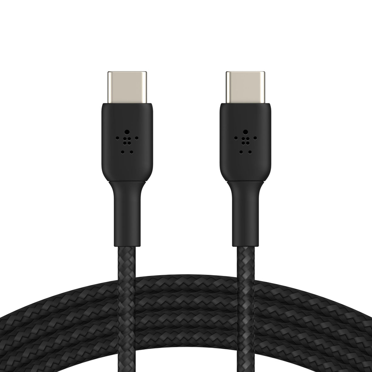 كابل Belkin BoostCharge مضفر USB-C إلى USB-C بقوة 60 واط - 1 متر - أسود - CAB004bt1MBK