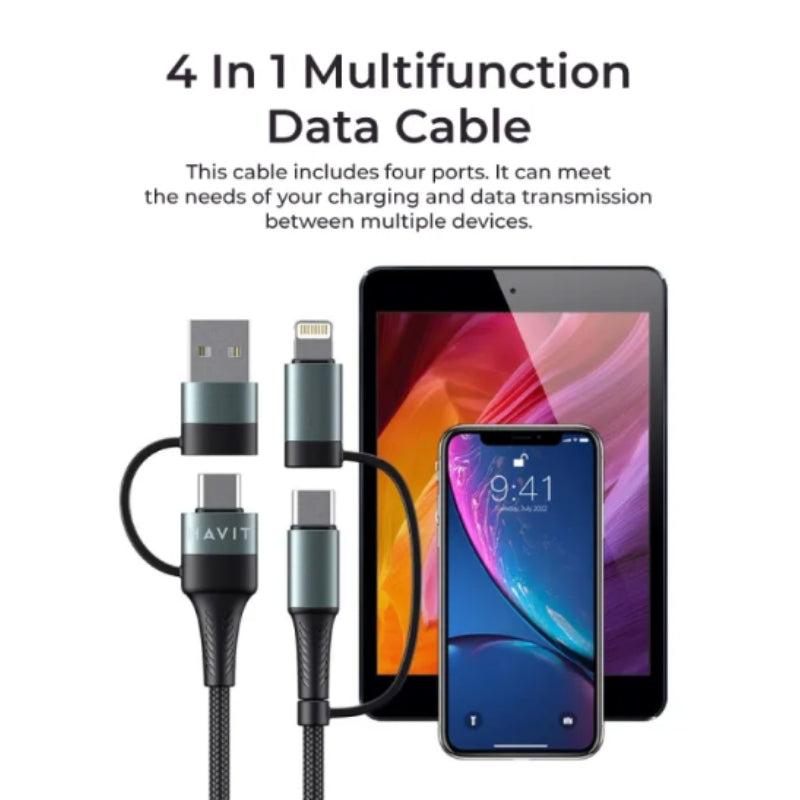Havit CB6244 4-in-1 Charging & Data Cable, 1 m
