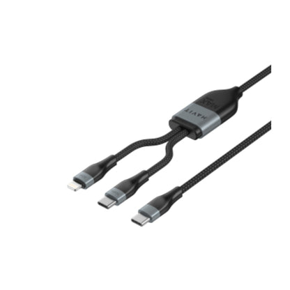 Havit CB6326 USB-C to USB-C & Lightning Cable, 1.2 m