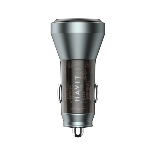 Havit CC2017 Dual-Port LED Display Car Charger, 48 W