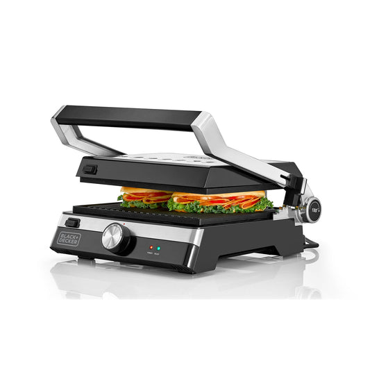 BLACK+DECKER CG2000-B5 شواية وكابسة — منظر أمامي