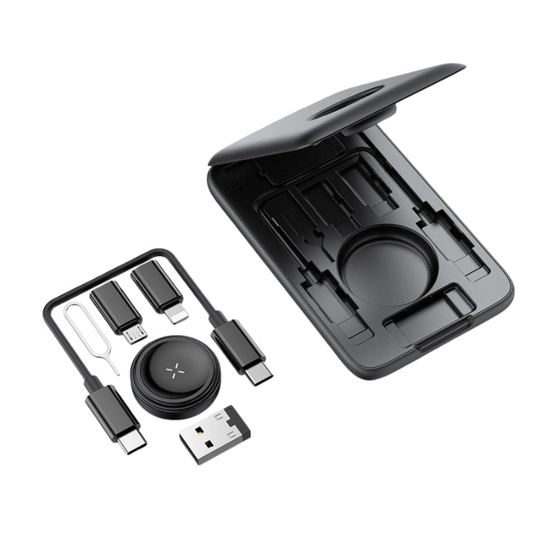 Mcdodo CH-2440 Multifunction Accessory Case with Apple Watch Charger, Black, original view 3