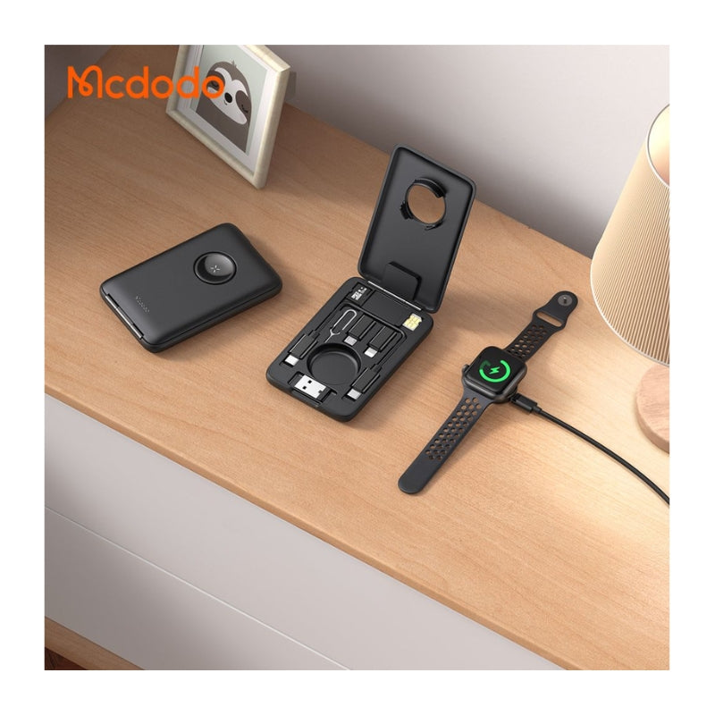 Mcdodo CH-2440 Multifunction Accessory Case with Apple Watch Charger, Black, original view 5