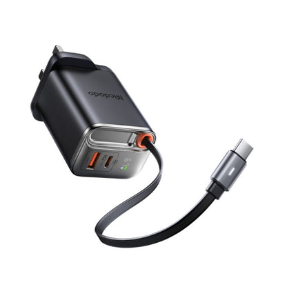 Mcdodo CH-409 FreeGo UK charger, Black, original view 3