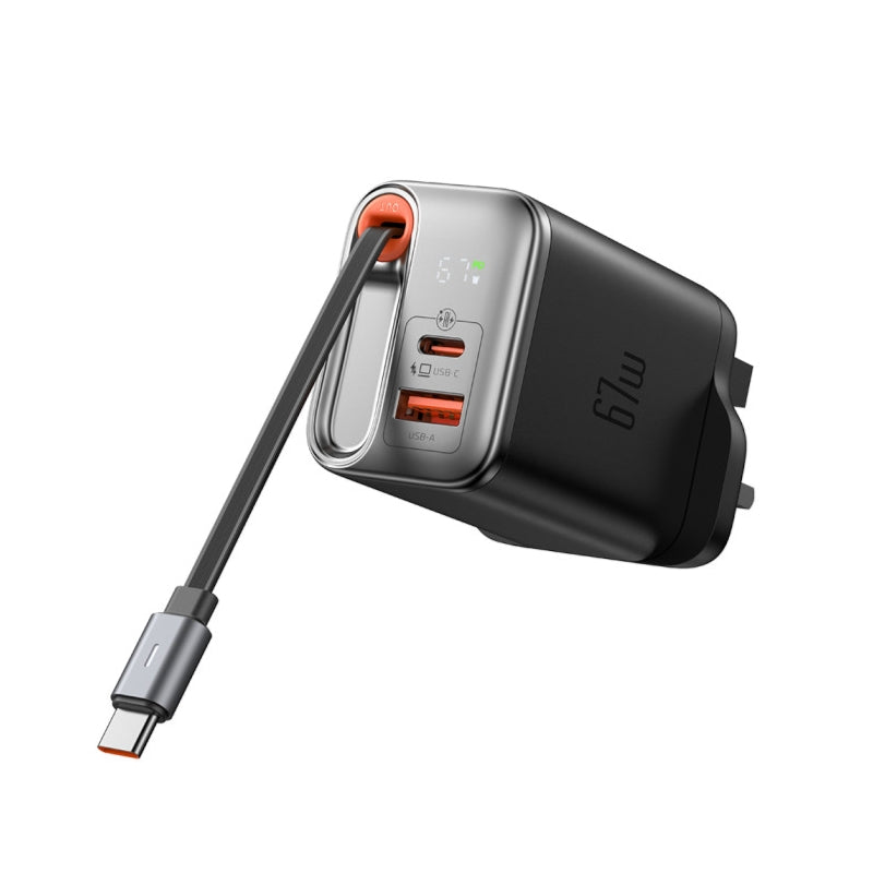 Mcdodo CH-409 FreeGo UK charger, Black, original view 4