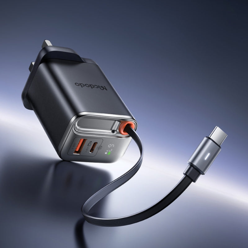 Mcdodo CH-409 FreeGo UK charger, Black, original view 7