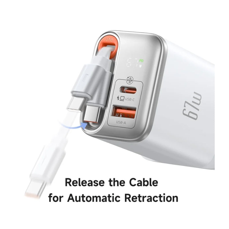Mcdodo CH-409 FreeGo UK charger, White, original view 2