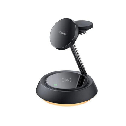 Mcdodo CH-4952 15 W Magnetic 3-in-1 Wireless Charging Station, Black, original view 1