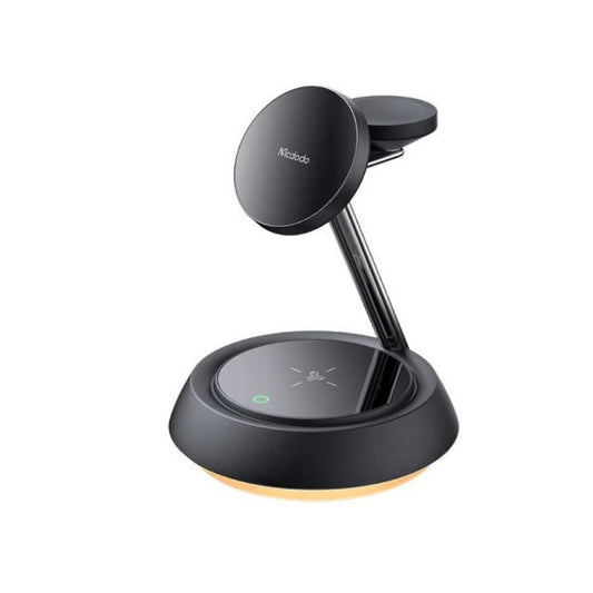 Mcdodo CH-4952 15 W Magnetic 3-in-1 Wireless Charging Station, Black, original view 1